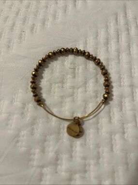 Alex & ani copper Gold Beaded Women's Bracelet - Elegant Minimalist Design